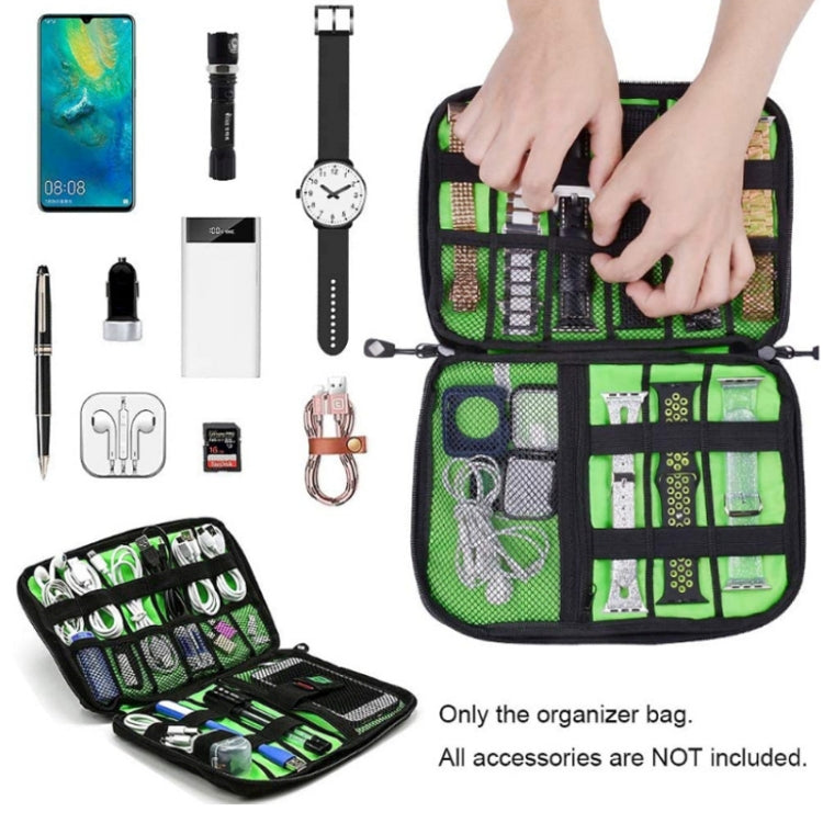 Multifunctional Portable Mobile Phone Digital Accessories U Disk Storage Bag, Color: Peacock Green - Other by PMC Jewellery | Online Shopping South Africa | PMC Jewellery | Buy Now Pay Later Mobicred