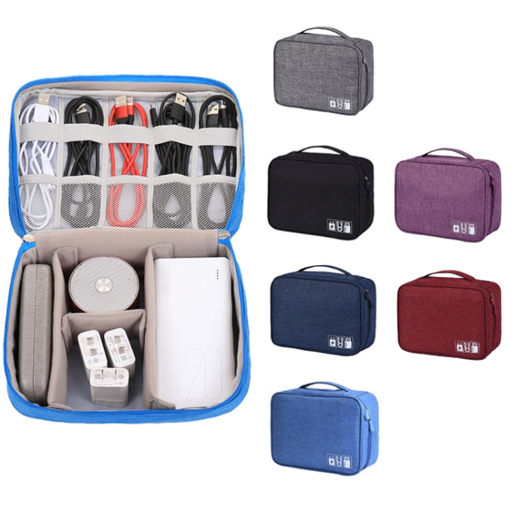 Multifunctional Cationic Digital U Disk Data Cable Storage Bag(Wine Red) - Other by PMC TechLife | Online Shopping South Africa | PMC TechLife | Buy Now Pay Later Mobicred