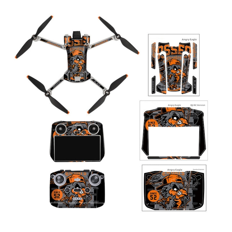 Sunnylife Drone+Remote Control Protective Sticker For DJI Mini 3 Pro RC Version(Irimitent Eagle) - Stickers by Sunnylife | Online Shopping South Africa | PMC Jewellery | Buy Now Pay Later Mobicred