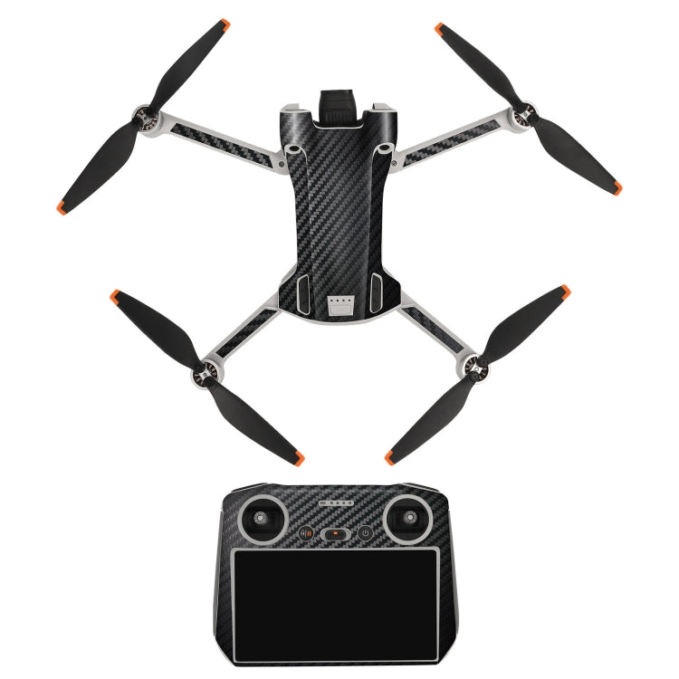 Sunnylife Drone+Remote Control Protective Sticker For DJI Mini 3 Pro RC Version(Carbon Black) - Stickers by Sunnylife | Online Shopping South Africa | PMC Jewellery | Buy Now Pay Later Mobicred