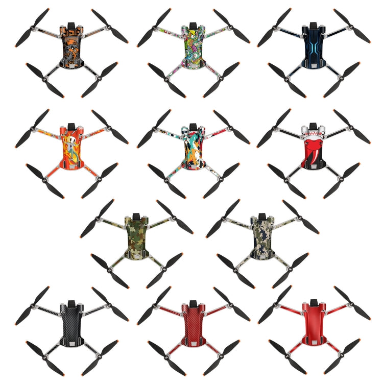 Sunnylife Drone+Remote Control Protective Sticker For DJI Mini 3 Pro RC Version(Carbon Red) - Stickers by Sunnylife | Online Shopping South Africa | PMC TechLife | Buy Now Pay Later Mobicred