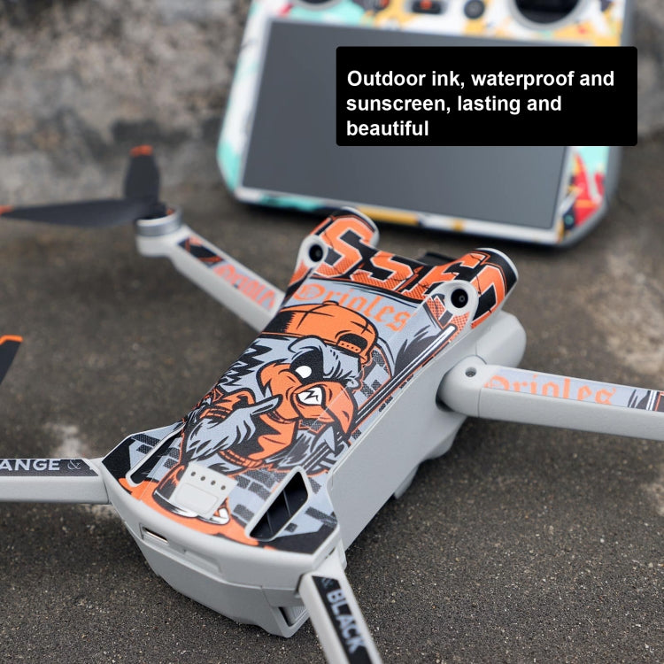 Sunnylife Drone+Remote Control Protective Sticker For DJI Mini 3 Pro RC Version(Aurora Red) - Stickers by Sunnylife | Online Shopping South Africa | PMC Jewellery | Buy Now Pay Later Mobicred