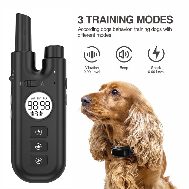 Intelligent Remote Control Dog Trainer Automatic Barking Stop Collar(White) - Training Aids by PMC TechLife | Online Shopping South Africa | PMC TechLife | Buy Now Pay Later Mobicred