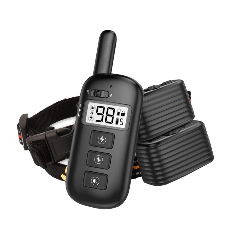 Remote Control Trainer Dog Collar Automatic Bark Stop Device, Specification: 1 Drag 2 (Orange+Red) - free shipping - PMC TechLife - Order now!