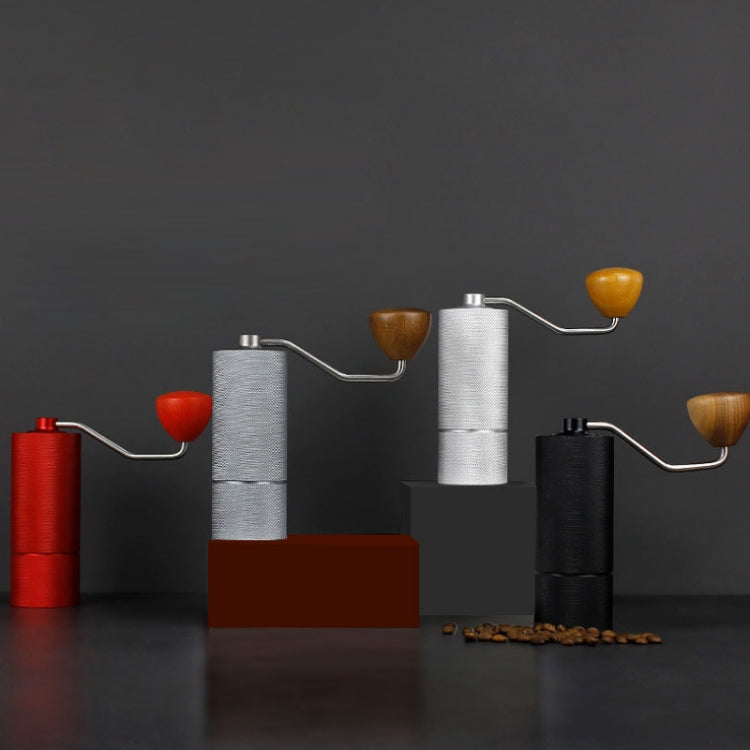 CNC Stainless Steel Hand Crank Coffee Bean Grinder, Specification: Pentagon Black - free shipping - PMC TechLife - Order now!