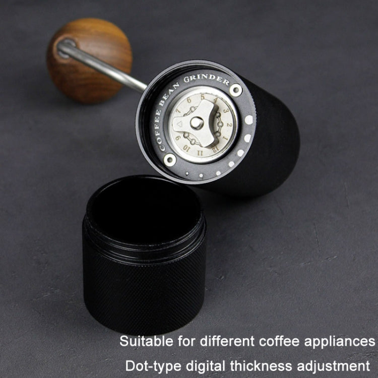 CNC Stainless Steel Hand Crank Coffee Bean Grinder, Specification: Hexagon Black - free shipping - PMC TechLife - Order now!