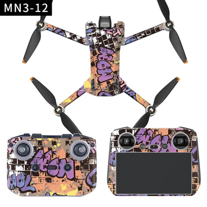 Flat Style Waterproof Anti-Scratch Sticker For DJI Mini 3 Pro RC With Screen Version(Mn3-12) - Stickers by PMC Jewellery | Online Shopping South Africa | PMC Jewellery | Buy Now Pay Later Mobicred