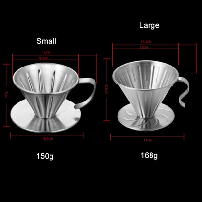 Double-layer Stainless Steel Pour-over Coffee Filter, Size: Small - Coffee Tools by PMC Jewellery | Online Shopping South Africa | PMC Jewellery