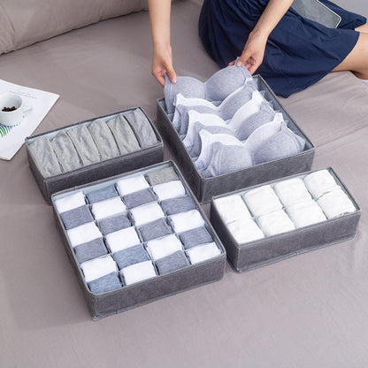 Foldable Drawer Clothes Storage Box, Spec: 7 Grids (Gray) - Storage Boxes by PMC Jewellery | Online Shopping South Africa | PMC Jewellery