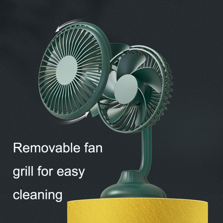 F502 Mini Hose Small Fan Car USB Fan(Green) - Heating & Fans by PMC Jewellery | Online Shopping South Africa | PMC Jewellery