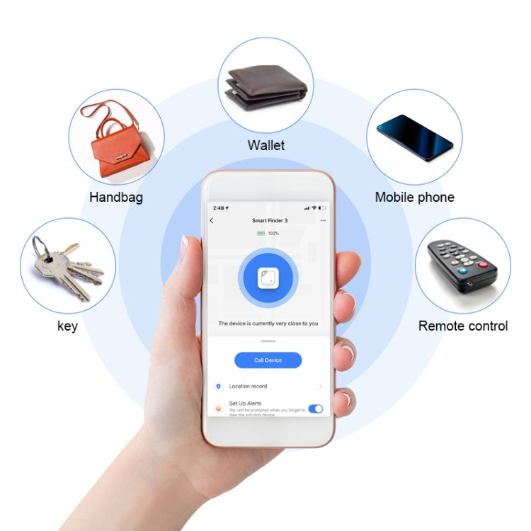 Wallet Key Finder Two Way Bluetooth Intelligent Anti-lost Device(Green) - Anti-lost Alarm by PMc TechLife | Online Shopping South Africa | PMc TechLife | Buy Now Pay Later Mobicred