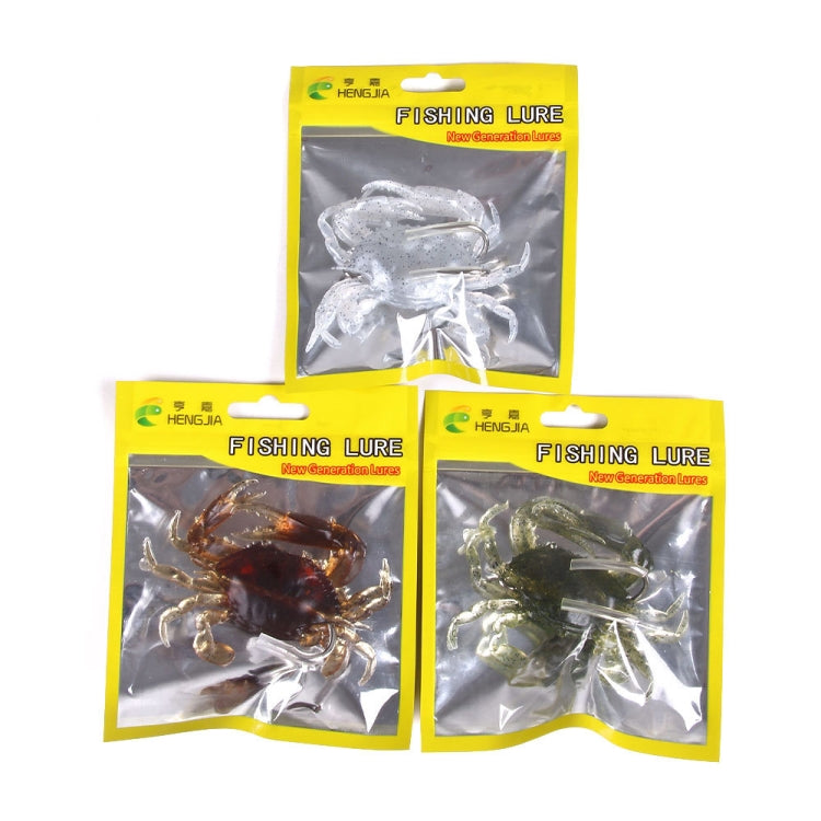 3 PCS HENGJIA SO068 Submerged Crab Hook Anti-hanging Bottom Ice Fishing Bait, Color: 10cm 30g Orange - Fishing Lures by HENGJIA | Online Shopping South Africa | PMC TechLife
