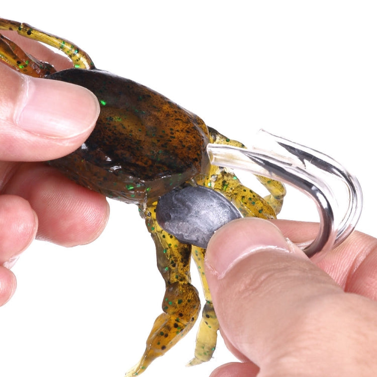 3 PCS HENGJIA SO068 Submerged Crab Hook Anti-hanging Bottom Ice Fishing Bait, Color: 10cm 30g Green - free shipping - PMC TechLife - Order now!