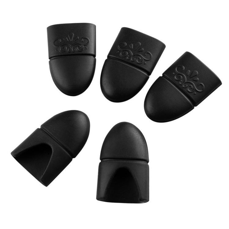 4 PCS Nail Removal Clip Free Silicone Finger Sleeves(Black) - Nail Art Equipment by PMC Jewellery | Online Shopping South Africa | PMC Jewellery