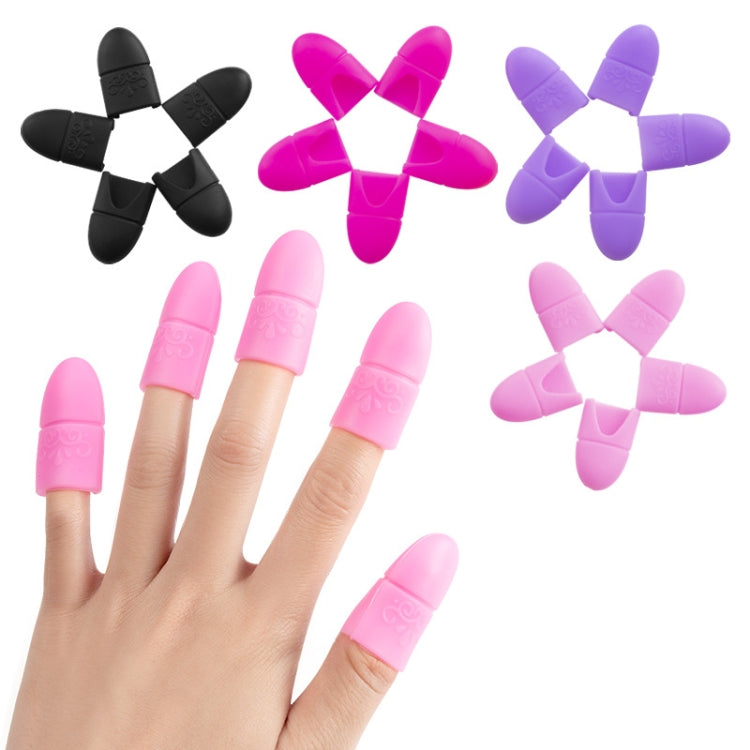 4 PCS Nail Removal Clip Free Silicone Finger Sleeves(Purple) - Nail Art Equipment by PMC Jewellery | Online Shopping South Africa | PMC Jewellery | Buy Now Pay Later Mobicred