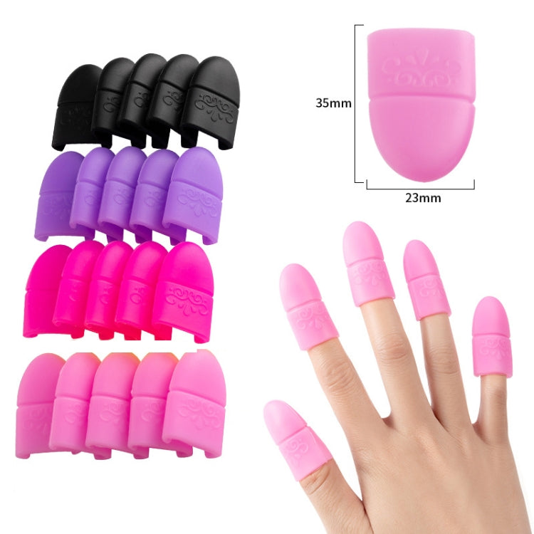 4 PCS Nail Removal Clip Free Silicone Finger Sleeves(Purple) - Nail Art Equipment by PMC Jewellery | Online Shopping South Africa | PMC Jewellery | Buy Now Pay Later Mobicred