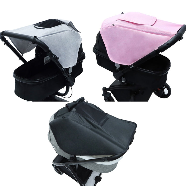 Universal Baby Stroller Accessories Sun Shade Cover With Visible Sunroof(Gray) - Strollers Accessories by PMC Jewellery | Online Shopping South Africa | PMC Jewellery