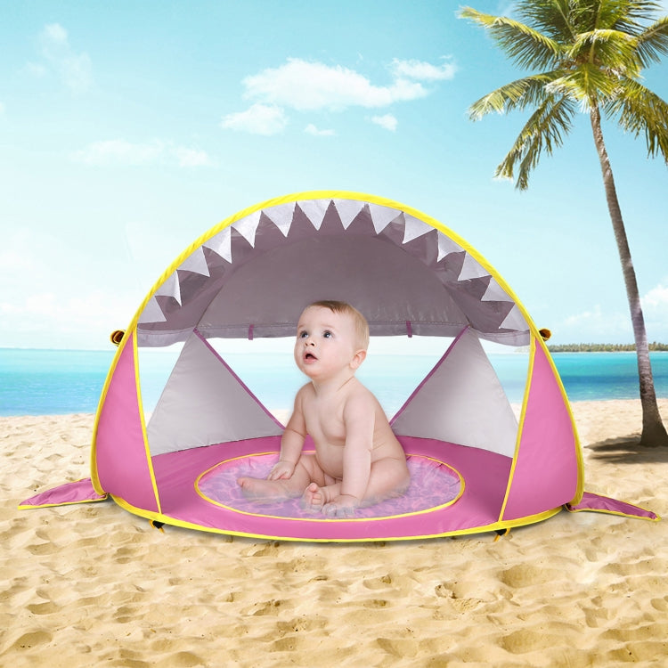 Baby Beach Tent With Pool Portable Foldable Sunshelter, Color: Shark Gray - free shipping - PMC TechLife - Order now!