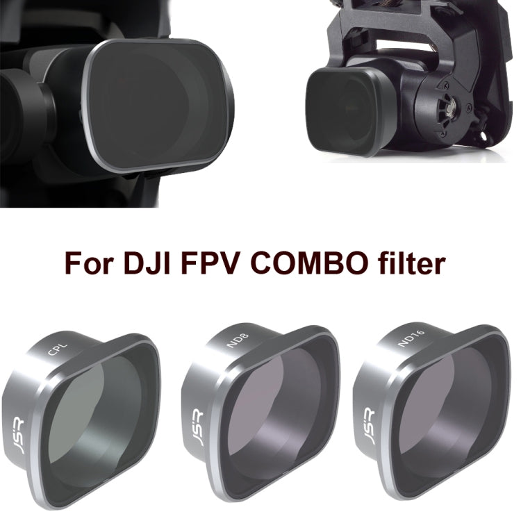 JUNESTAR  Drone Filters For DJI FPV COMBO ,Model: CPL+ND8+ND16 - Lens Accessories by PMC Jewellery | Online Shopping South Africa | PMC Jewellery | Buy Now Pay Later Mobicred