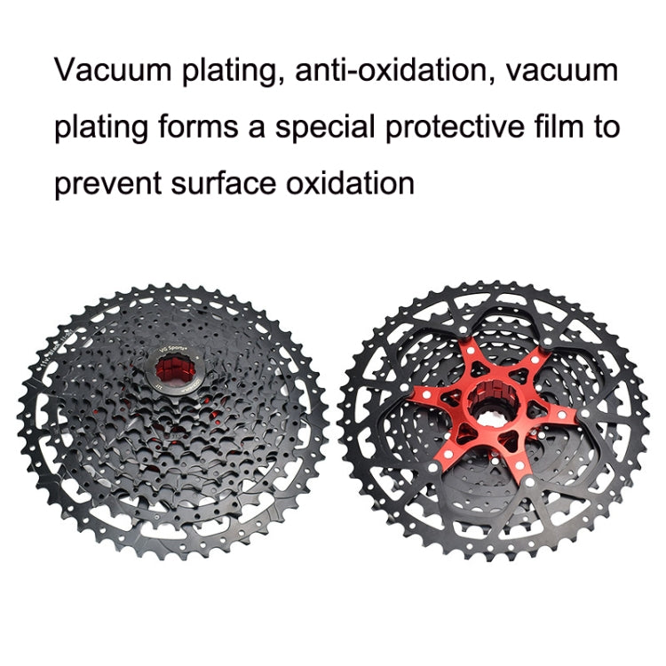 VG Sports Split Mountain Bike Lightweight Cassette Flywheel, Style: 12 Speed 50T (Black) - free shipping - PMc TechLife - Order now!