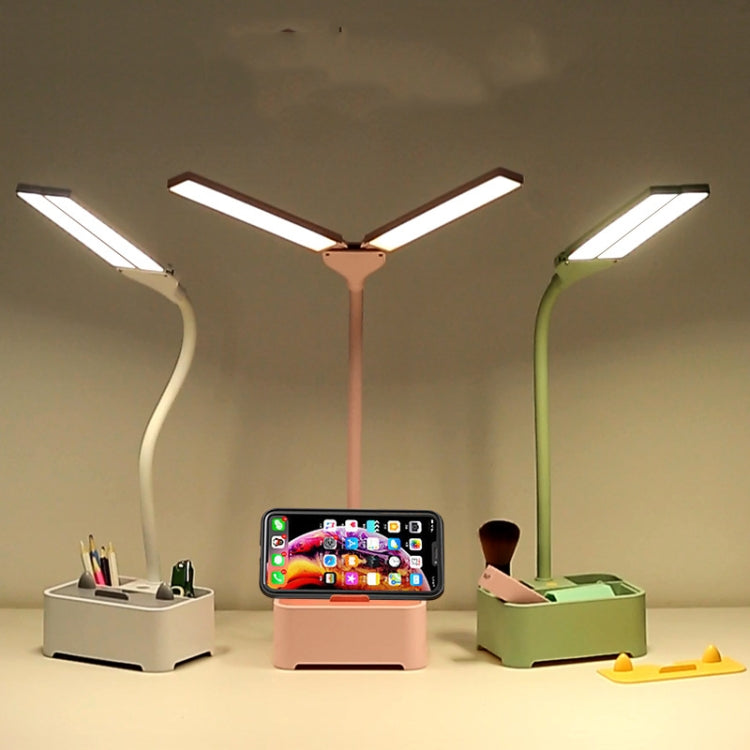 TD6 Student Mobile Phone Holder Pen Holder Eye Protection USB Desk Lamp(Green) - free shipping - PMc TechLife - Order now!