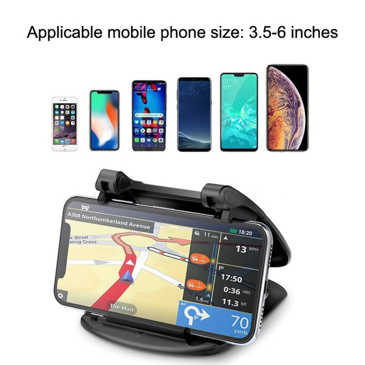 MM002 Car Dashboard Mobile Phone Holder Car Silicone Rotary Navigation Mobile Phone Holder(Black) - Car Holders by PMC Jewellery | Online Shopping South Africa | PMC Jewellery