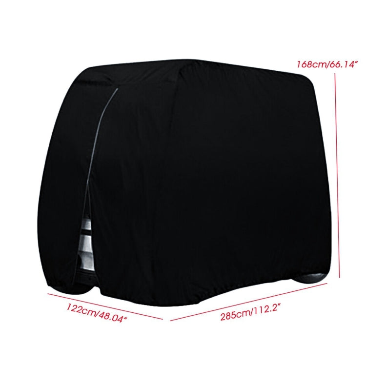 210D Oxford Cloth Golf Cart Cover Scooter Kart Dust Cover, Specification: 275 x 122 x 168 cm(Black) - Dust Covers by PMC Jewellery | Online Shopping South Africa | PMC Jewellery