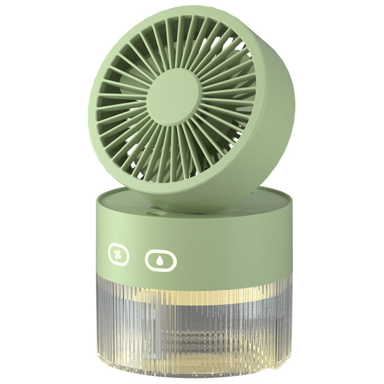 OM008 Desktop Foldable Spray Humidification Mini USB Water Cooling Fan(Mousse Green) - Electric Fans by PMC Jewellery | Online Shopping South Africa | PMC Jewellery | Buy Now Pay Later Mobicred