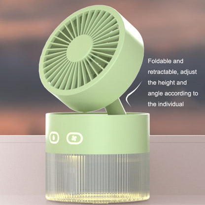 OM008 Desktop Foldable Spray Humidification Mini USB Water Cooling Fan(Mousse Green) - Electric Fans by PMC Jewellery | Online Shopping South Africa | PMC Jewellery | Buy Now Pay Later Mobicred