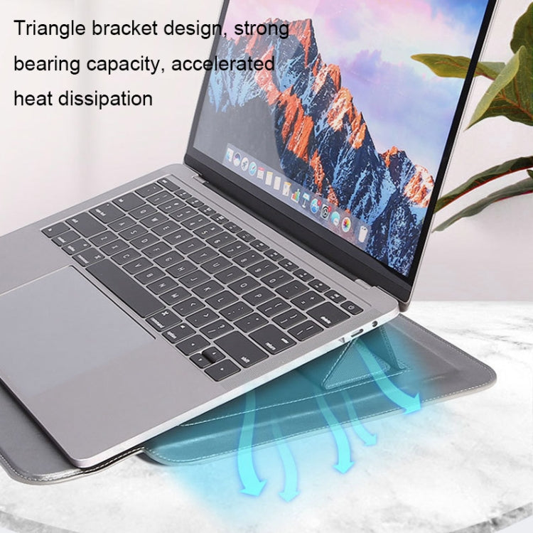 HL0066-005 Multifunctional Stand Laptop Bag, Size: 13 inches(Blue) - 13.3 inch by PMC Jewellery | Online Shopping South Africa | PMC Jewellery | Buy Now Pay Later Mobicred
