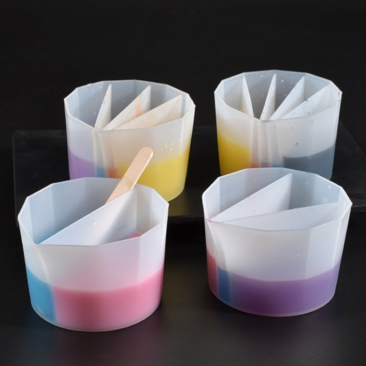 2 PCS DIY Crystal Epoxy Color Separation Cup Silicone Toning Cup, Style: 3 Grid - Arts & Crafts by PMC Jewellery | Online Shopping South Africa | PMC Jewellery