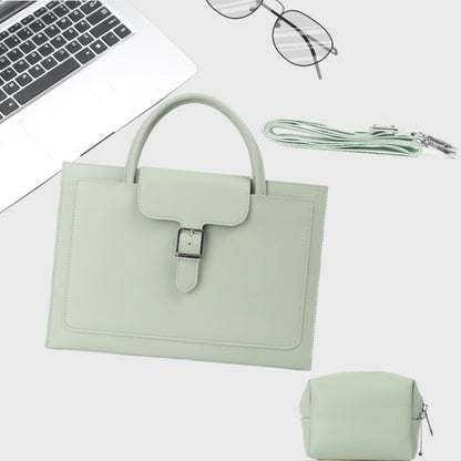 S176 Portable Waterproof Laptop Bag with Power Pack, Size: 13 inches(Mint Green) - 13.3 inch by PMC Jewellery | Online Shopping South Africa | PMC Jewellery | Buy Now Pay Later Mobicred