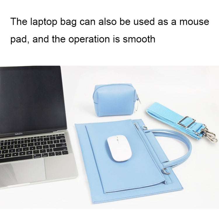 S176 Portable Waterproof Laptop Bag with Power Pack, Size: 15 inches(Sky Blue) - 15 inch by PMC Jewellery | Online Shopping South Africa | PMC Jewellery | Buy Now Pay Later Mobicred