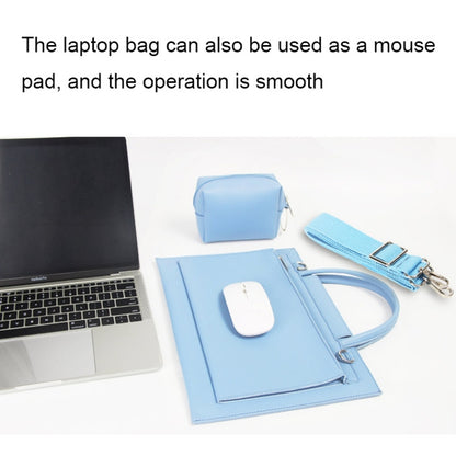 S176 Portable Waterproof Laptop Bag with Power Pack, Size: 15 inches(Sky Blue) - 15 inch by PMC Jewellery | Online Shopping South Africa | PMC Jewellery | Buy Now Pay Later Mobicred