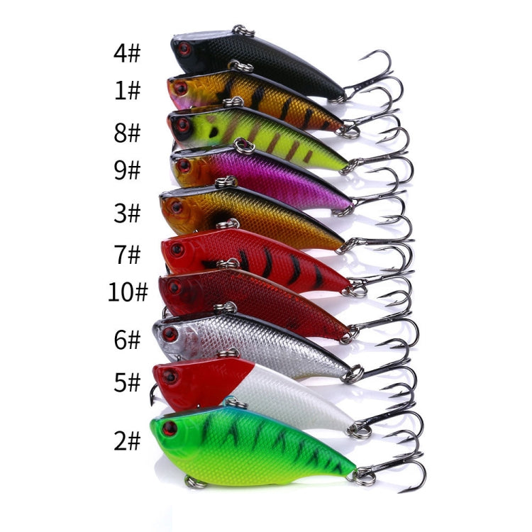 HENGJIA VI022 10g 6cm Plastic VIB Lure Hard Bait With Sound Beads(3) - Fishing Lures by HENGJIA | Online Shopping South Africa | PMC TechLife | Buy Now Pay Later Mobicred