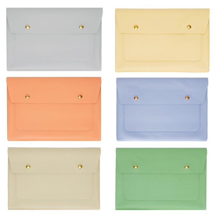 S178 3 In 1 Leather Waterproof Laptop Liner Bag, Size: 15 inches(Baby Blue) - free shipping - PMC Jewellery - Order now!