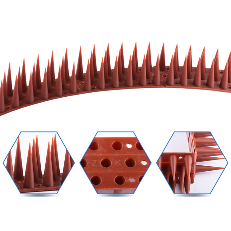 Plastic Bird Repellent Thorns Fence Anti-climb Nails(Brown) - Outdoor Insect Repellent by PMC TechLife | Online Shopping South Africa | PMC TechLife | Buy Now Pay Later Mobicred