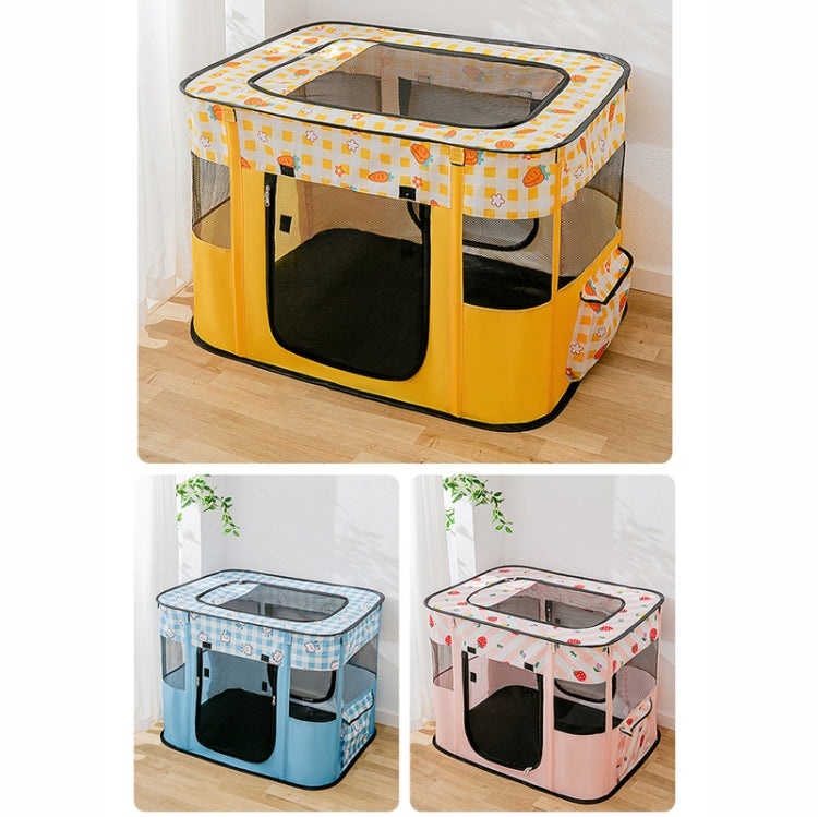 Rectangular Foldable Pet Fence Dog and Cat Litter Pet Delivery Room XL(Yellow Carrot) - Beds by PMC TechLife | Online Shopping South Africa | PMC TechLife | Buy Now Pay Later Mobicred