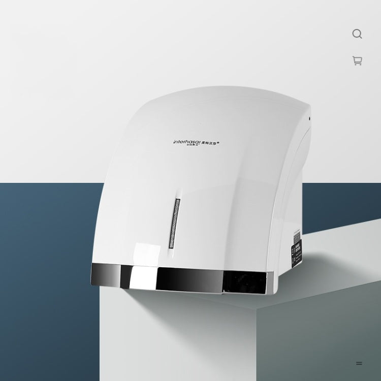 Interhasa  220V 1800W Hot and Cold Switching Electric Hand Dryer,Model: A1003 White,CN Plug - free shipping - PMC TechLife - Order now!