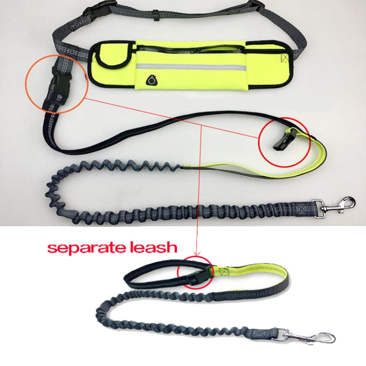 Pet Run Traction Rope Portable Waist Bag(Black) - Leashes & Chest Strap by PMC TechLife | Online Shopping South Africa | PMC TechLife | Buy Now Pay Later Mobicred