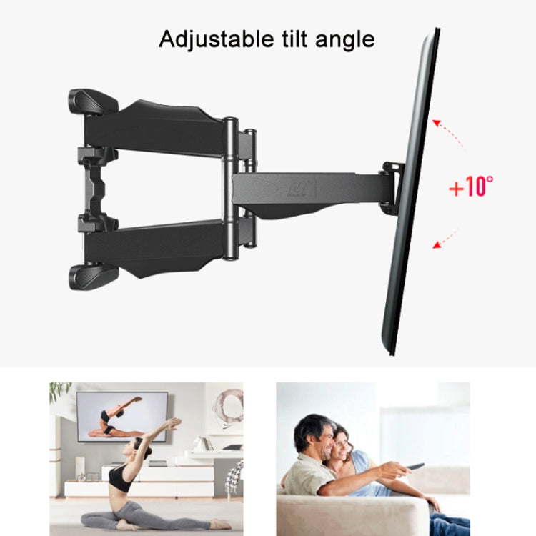 NORTH BAYOU Telescopic Swivel TV Monitor Wall Mount Bracket For 32-60 inch - TV Brackets & Mounts by NORTH BAYOU | Online Shopping South Africa | PMC Jewellery | Buy Now Pay Later Mobicred