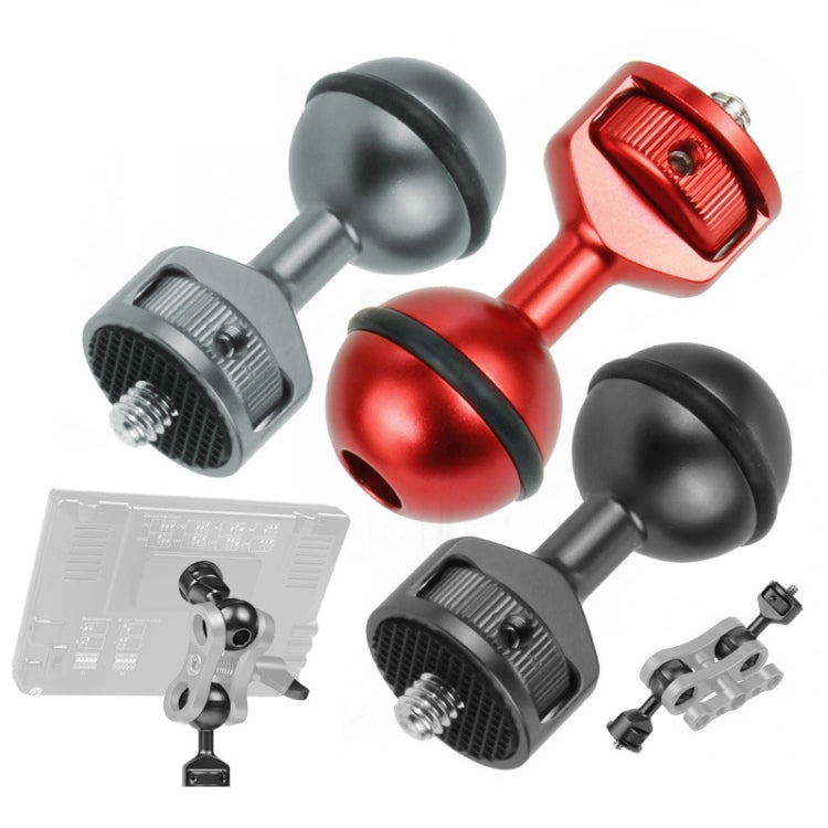 2.5cm Ball Head Clip for Action Camera Underwater Video Camera Light Diving Joint(Red) - Connection Mount by PMC TechLife | Online Shopping South Africa | PMC TechLife | Buy Now Pay Later Mobicred