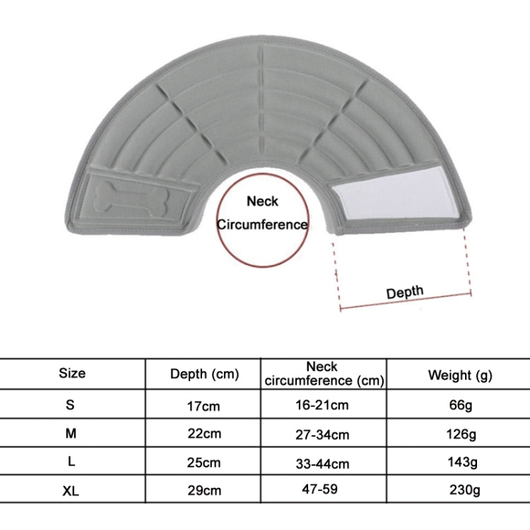 Pet Grooming Anti-Bite Neck Ring, Specification: XL(Grey) - Collars by PMC TechLife | Online Shopping South Africa | PMC TechLife | Buy Now Pay Later Mobicred