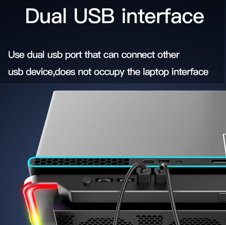 CoolCold F5  Laptop Radiator Bracket Office Desk Adjustable Laptop Cooler,Style: Fantasy Edition - free shipping - PMC Jewellery - Order now!