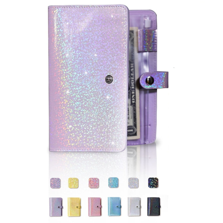 A6 Gypsophila Loose-leaf Bookkeeping Notebook Cash Budget Hand Book(Purple) - Notebooks by PMC Jewellery | Online Shopping South Africa | PMC Jewellery