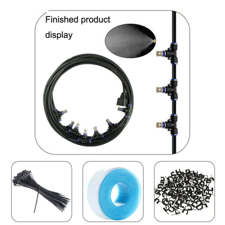 Low Pressure Spray DIY Kit Outdoor Cooling Atomization System, Specification: 23m 25 Heads(Black) - Watering & Irrigation by PMC Jewellery | Online Shopping South Africa | PMC Jewellery