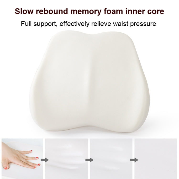 Memory Foam Lumbar Pillow Office Seat Lumbar Cushion(Green) - Cushions & Pillows by PMC TechLife | Online Shopping South Africa | PMC TechLife | Buy Now Pay Later Mobicred