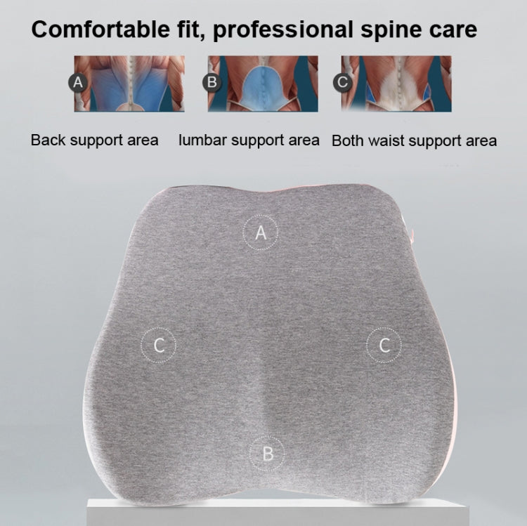 Memory Foam Lumbar Pillow Office Seat Lumbar Cushion(Tibetan) - Cushions & Pillows by PMC TechLife | Online Shopping South Africa | PMC TechLife | Buy Now Pay Later Mobicred