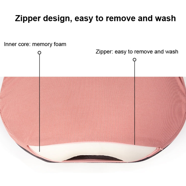 Office Memory Foam Waist Support Cushion Waist Support Pillow(Lotus Pink) - Cushions & Pillows by PMC TechLife | Online Shopping South Africa | PMC TechLife | Buy Now Pay Later Mobicred