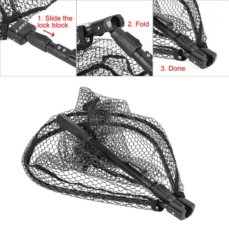 LEO 27984 Aluminum Alloy Quick Folding Fishing Net(Black) - Fishing Net by LEO | Online Shopping South Africa | PMC Jewellery